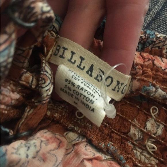 Billabong Boho Paisley Lace Crochet Vintage Mini Dress: M - Picture 6 of 6